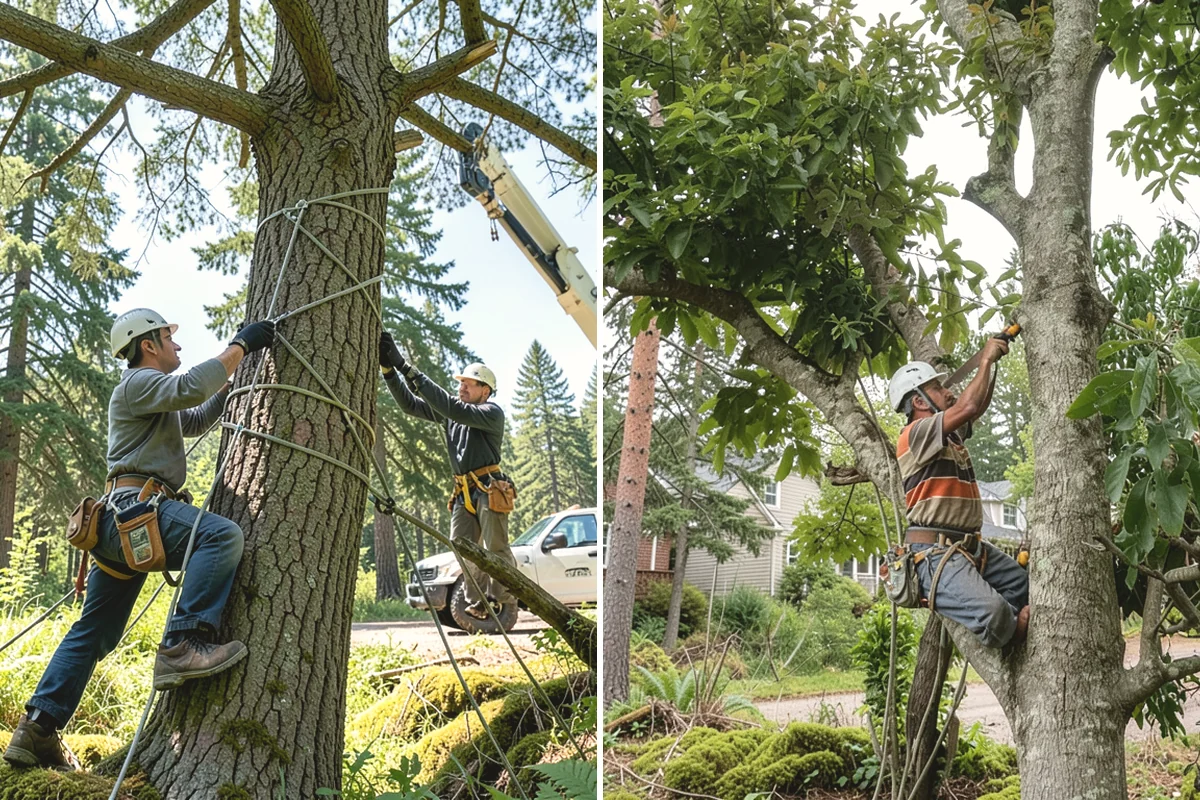 Multi-tree removal in Issaquah, King County, WA - On-site assessment and hazard evaluation