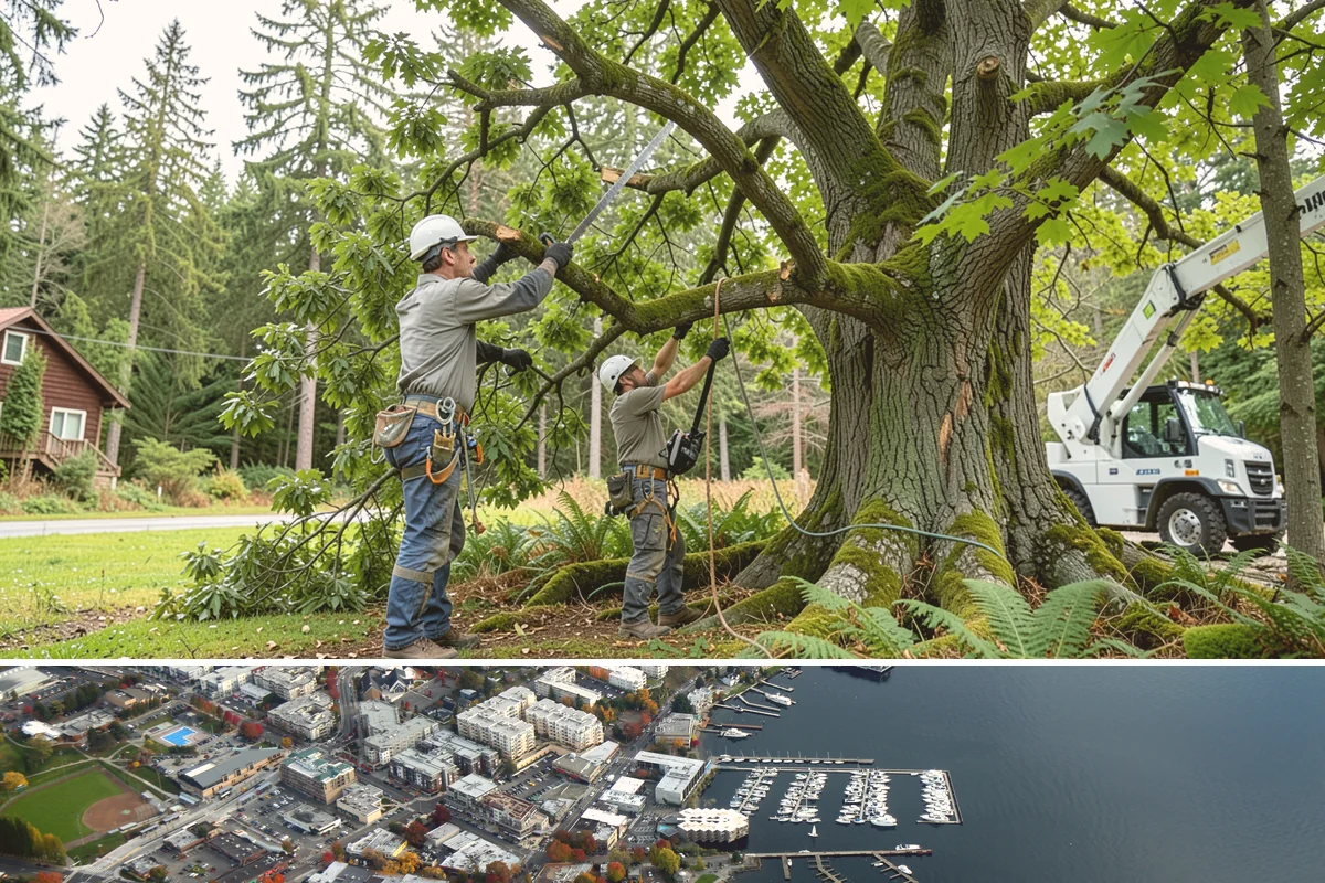 Multi-tree removal in Kirkland, King County, WA - This service is best performed year-round in the Puget Sound climate provided that ground conditions allow equipment mobility...