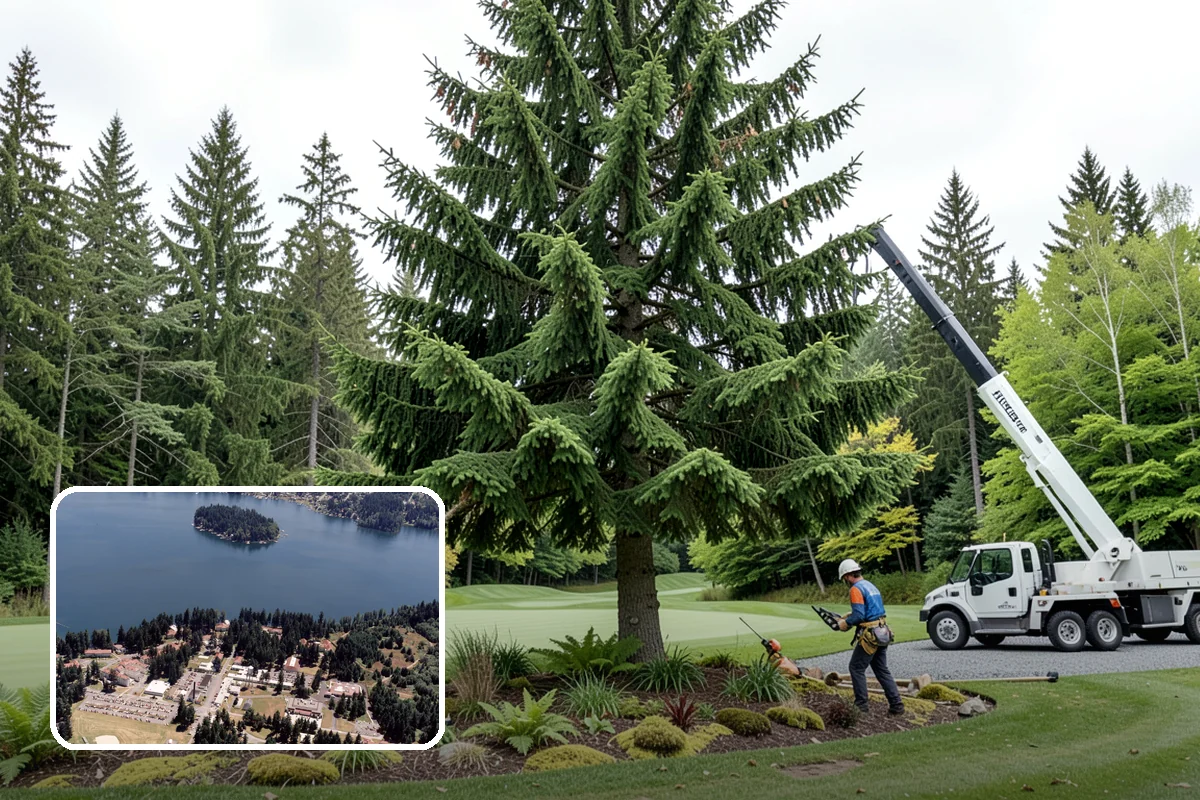 Multi-tree removal in Lakewood, Pierce County, WA - Removes safety hazards and reduces liability
