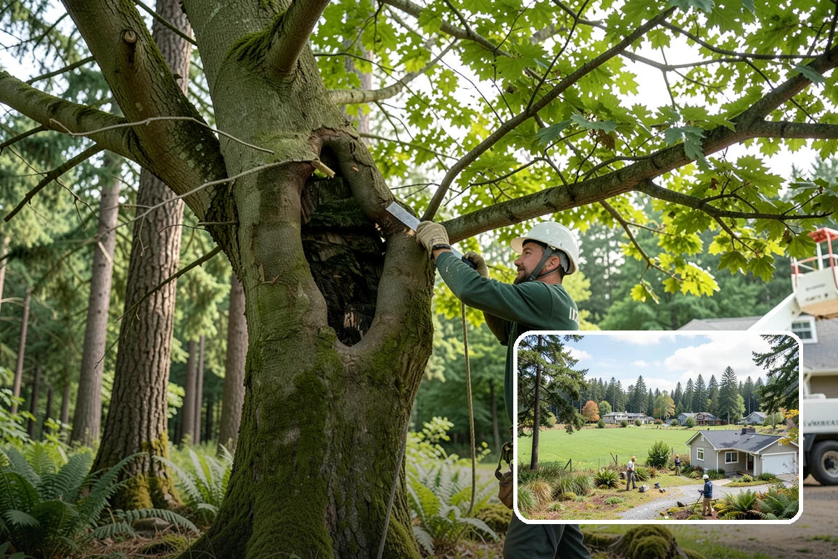 Multi-tree removal in Lyman, Skagit County, WA - Removes safety hazards and reduces liability