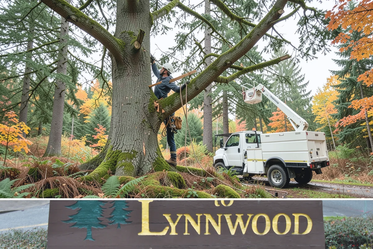 Multi-tree removal in Lynnwood, Snohomish County, WA - This service is best performed year-round in the Puget Sound climate provided that ground conditions allow equipment mobility...