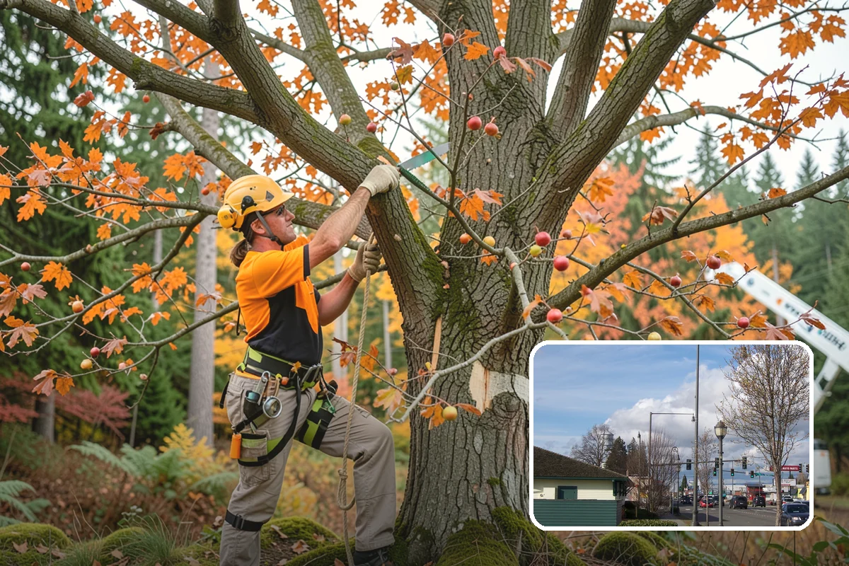 Multi-tree removal in Marysville, Snohomish County, WA - Removes safety hazards and reduces liability