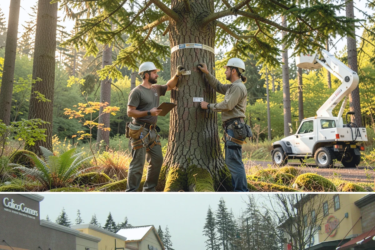 Multi-tree removal in Mill Creek, Snohomish County, WA - This service is best performed year-round in the Puget Sound climate provided that ground conditions allow equipment mobility...