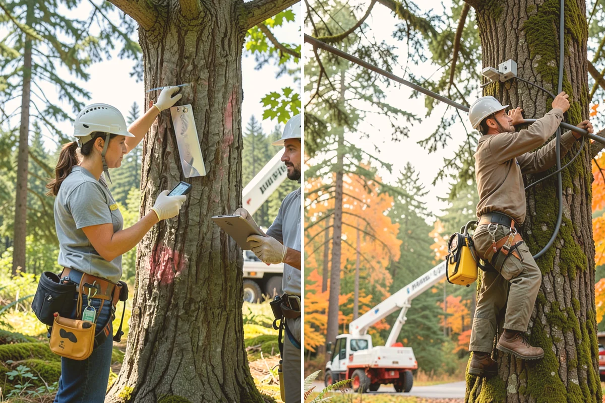 Multi-tree removal in Mount Vernon, Skagit County, WA - On-site assessment and hazard evaluation