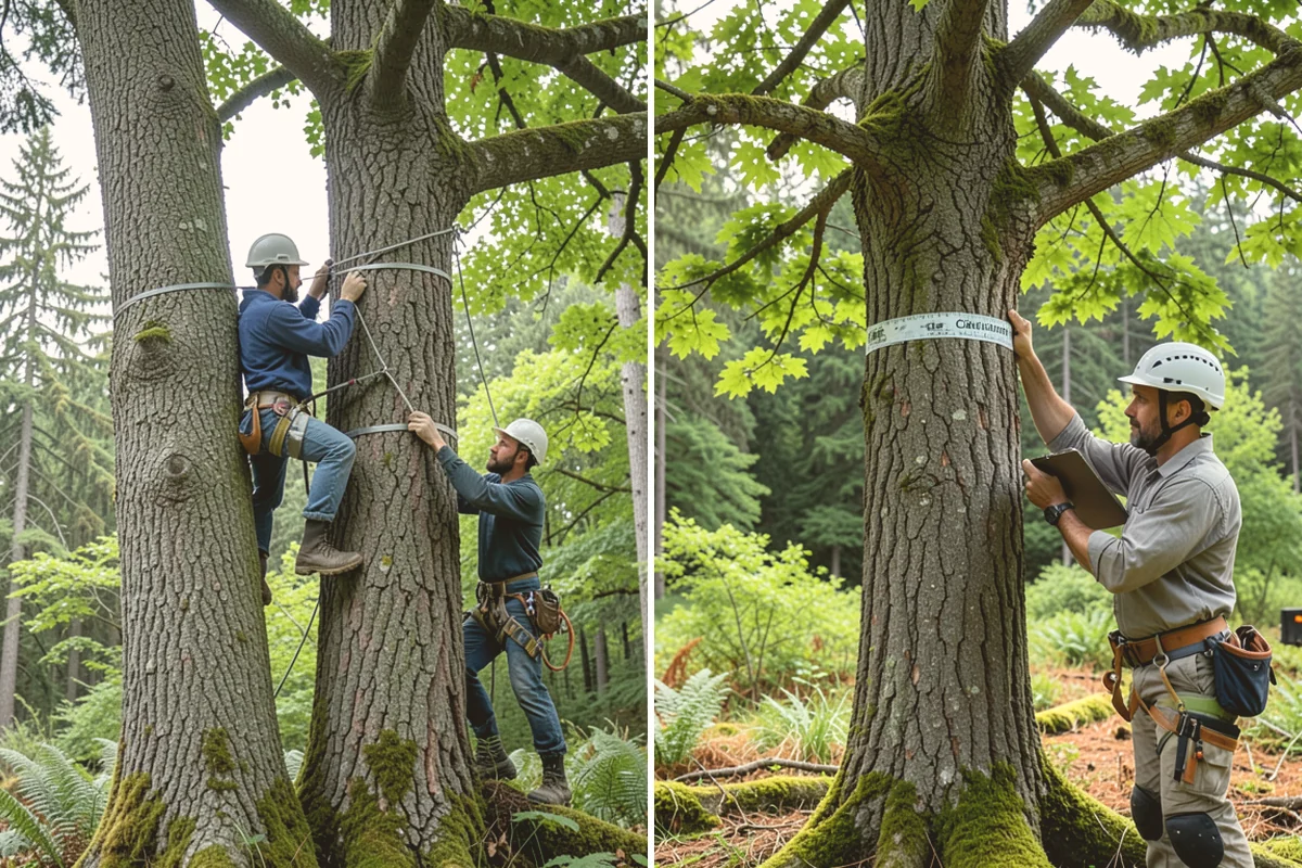 Multi-tree removal in Newcastle, King County, WA - On-site assessment and hazard evaluation