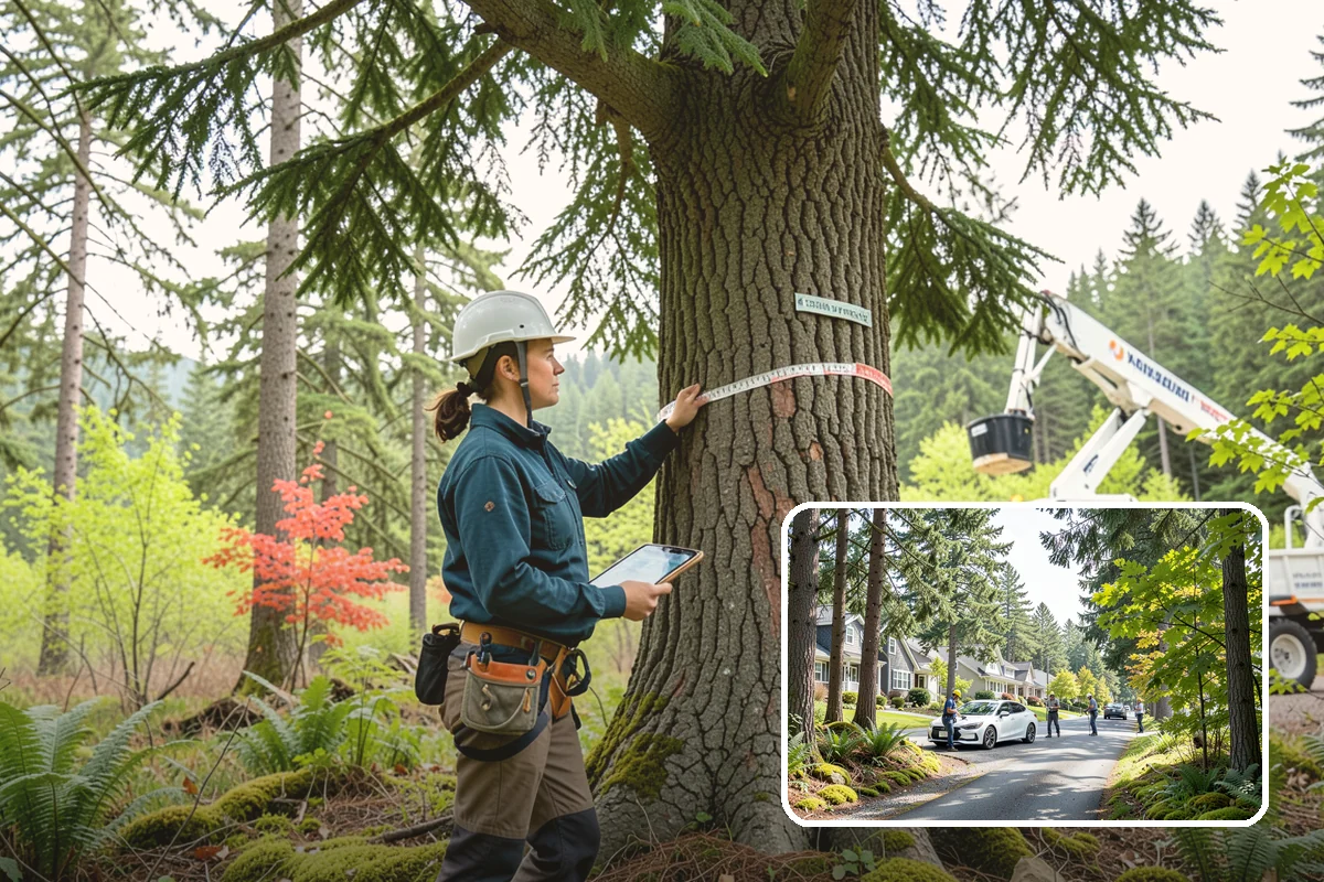 Multi-tree removal in Normandy Park, King County, WA - Removes safety hazards and reduces liability