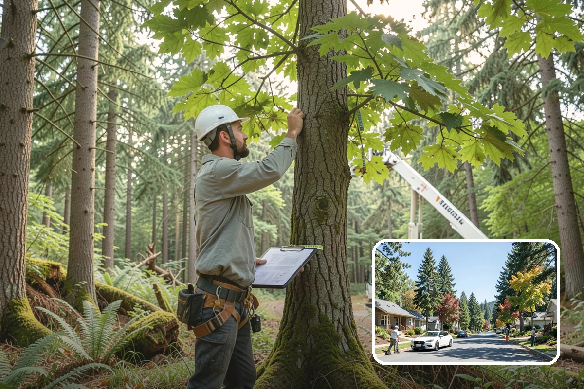 Multi-tree removal in Orting, Pierce County, WA - Removes safety hazards and reduces liability