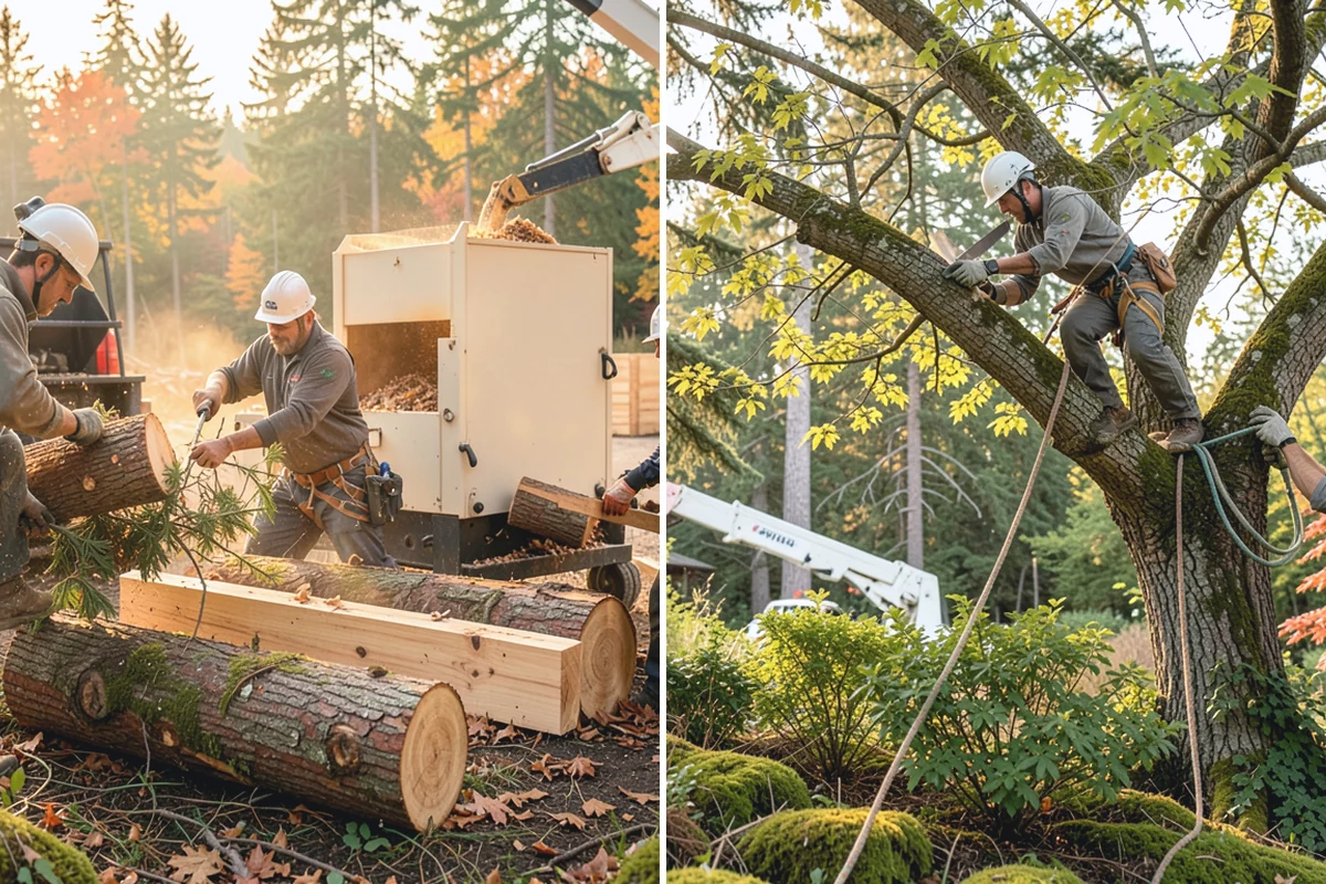 Multi-tree removal in Renton, King County, WA - On-site assessment and hazard evaluation