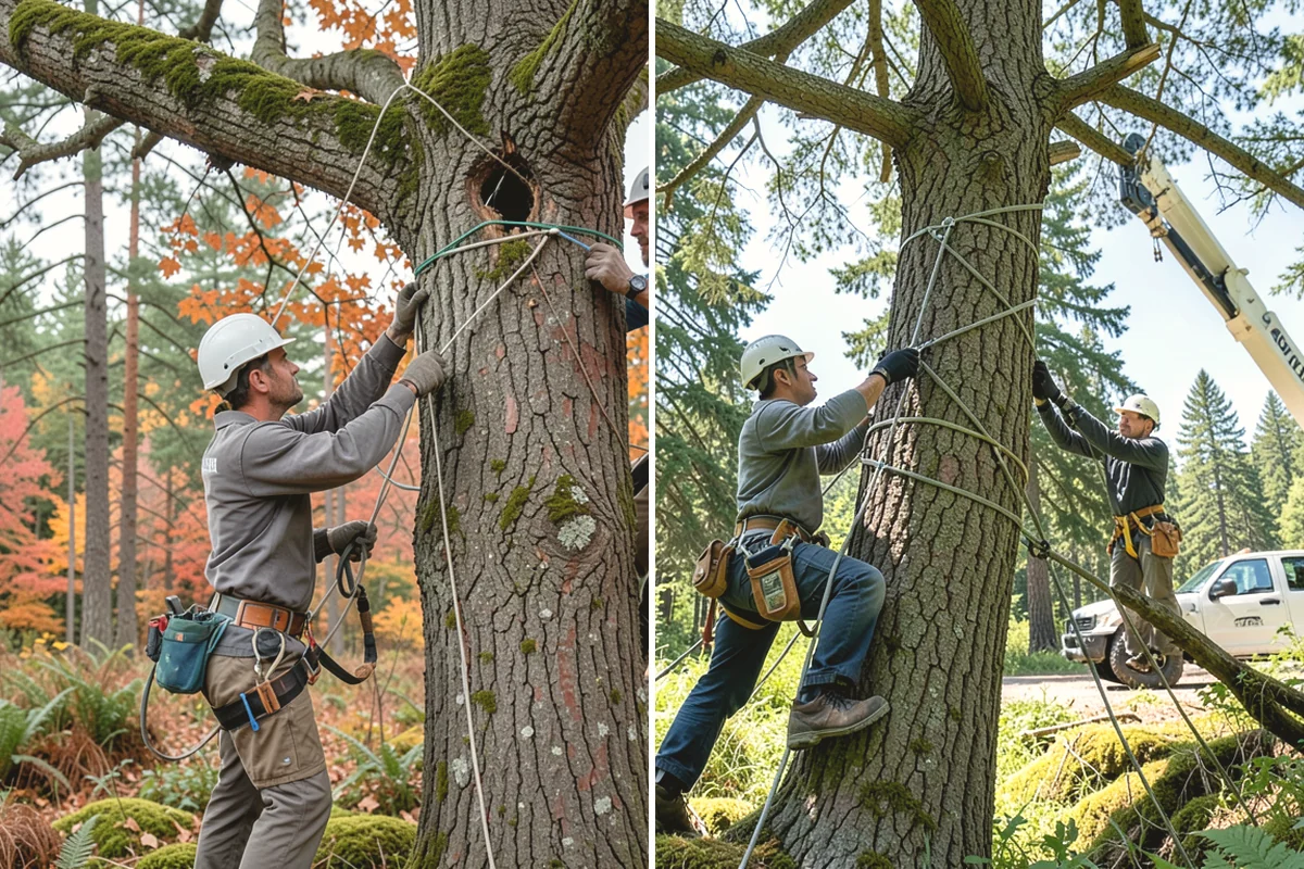 Multi-tree removal in Ruston, Pierce County, WA - On-site assessment and hazard evaluation
