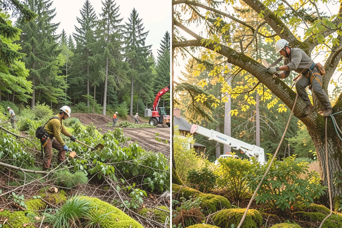 Multi-tree removal in Sammamish, King County, WA - On-site assessment and hazard evaluation