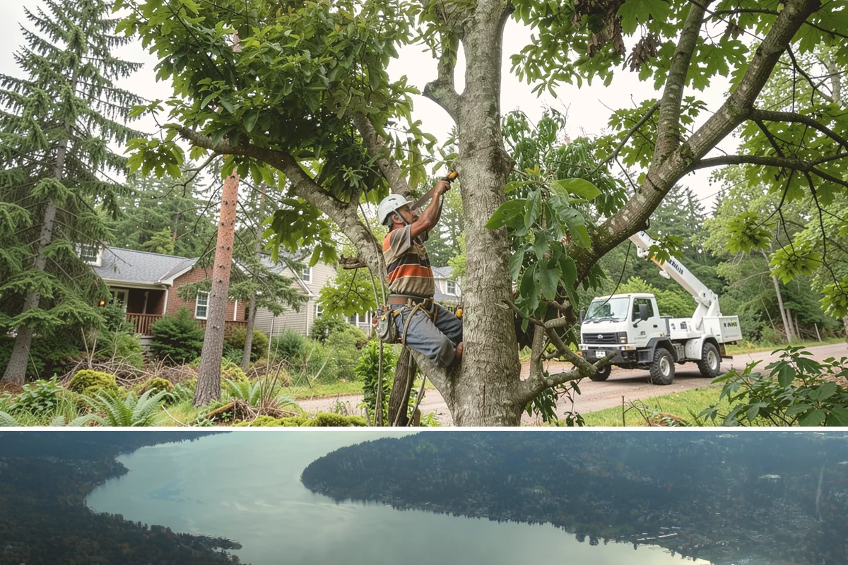 Multi-tree removal in Sammamish, King County, WA - This service is best performed year-round in the Puget Sound climate provided that ground conditions allow equipment mobility...