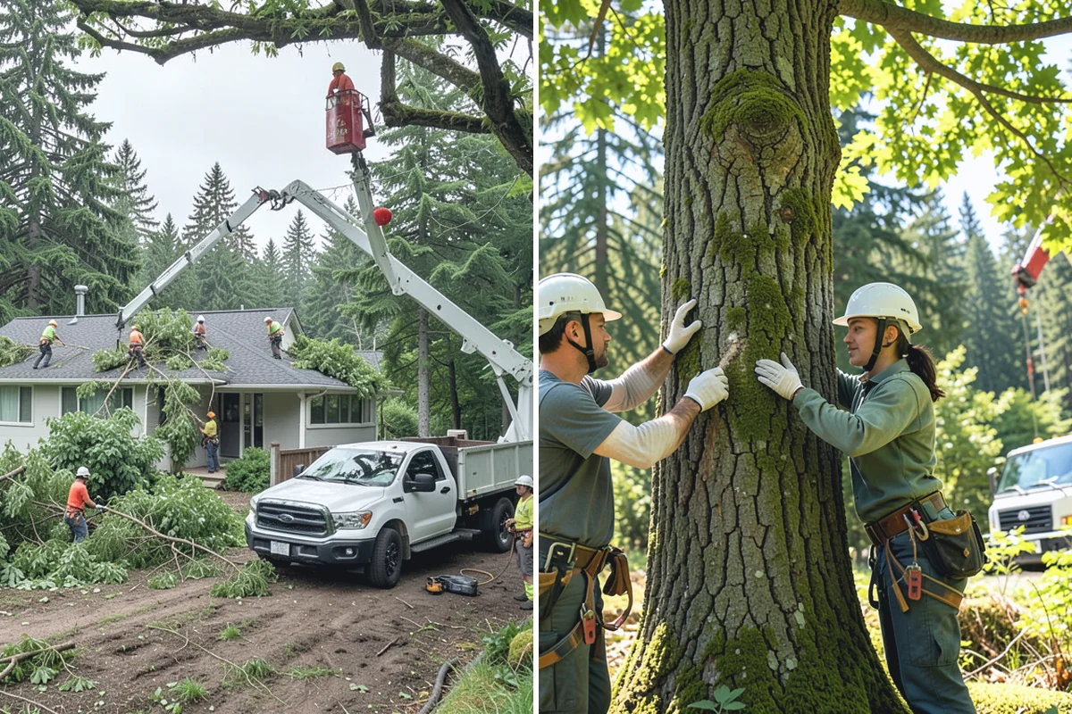 Multi-tree removal in Skykomish, King County, WA - On-site assessment and hazard evaluation
