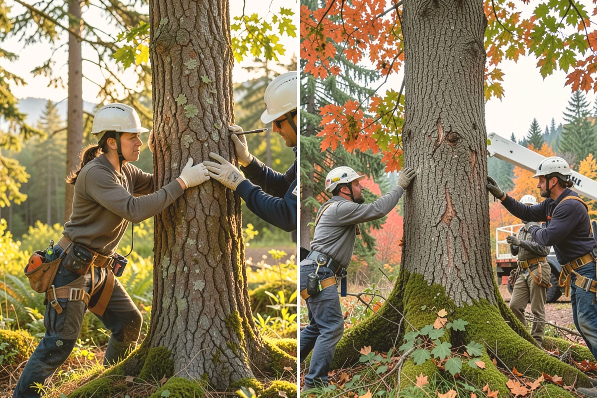 Multi-tree removal in Snohomish, Snohomish County, WA - On-site assessment and hazard evaluation