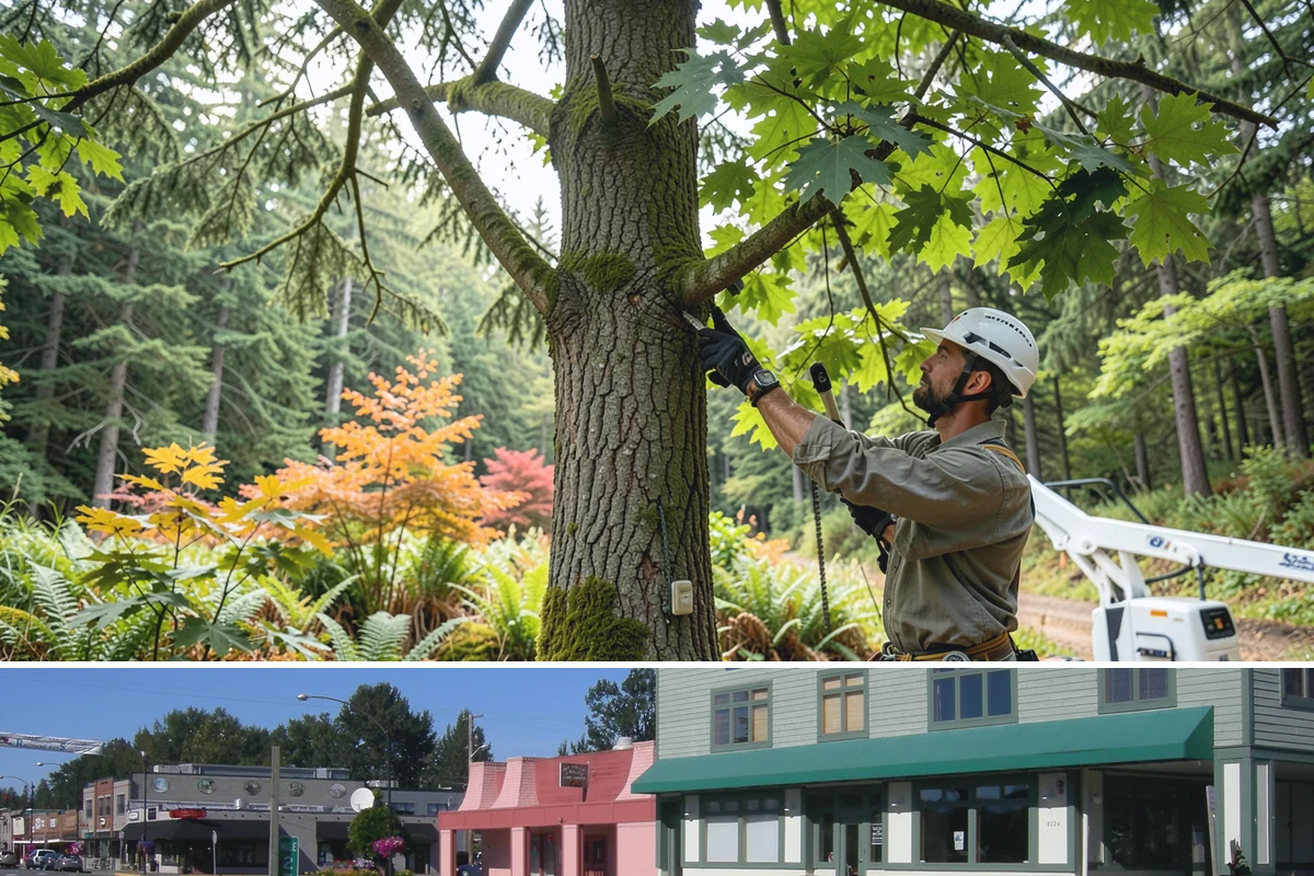 Multi-tree removal in Snoqualmie, King County, WA - This service is best performed year-round in the Puget Sound climate provided that ground conditions allow equipment mobility...