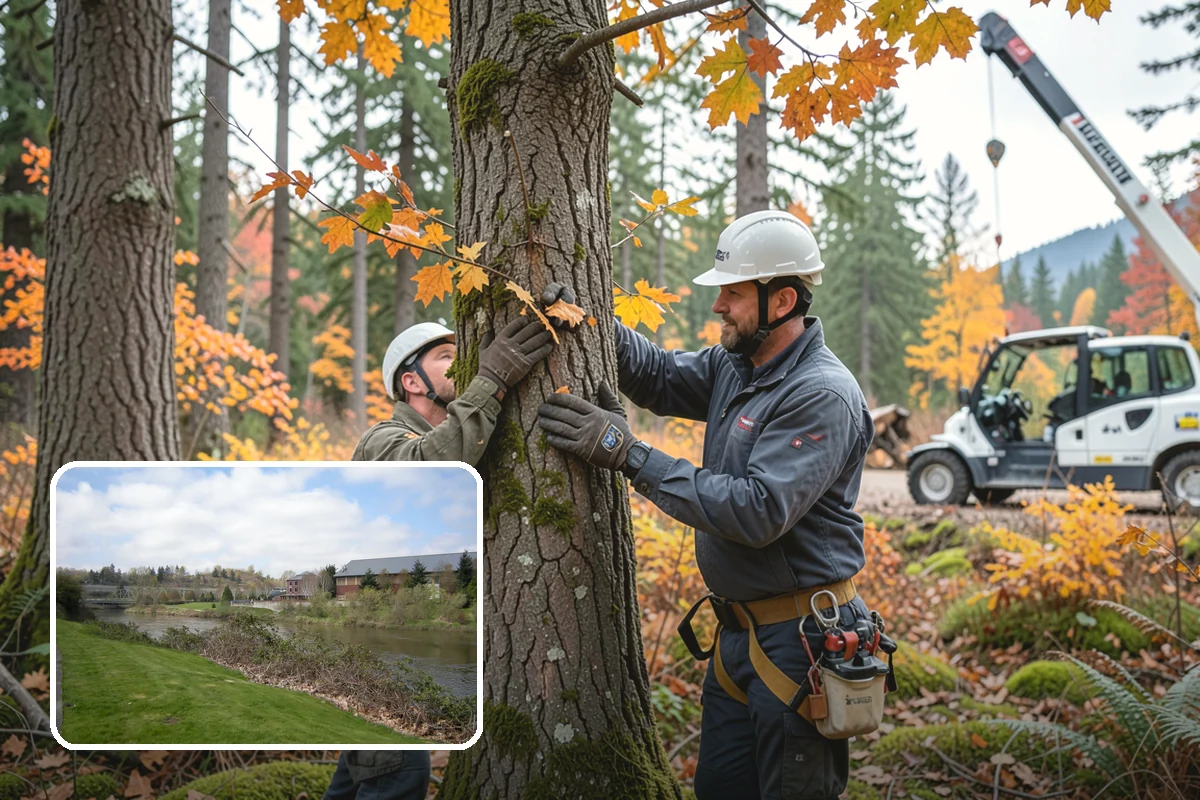 Multi-tree removal in Tukwila, King County, WA - Removes safety hazards and reduces liability