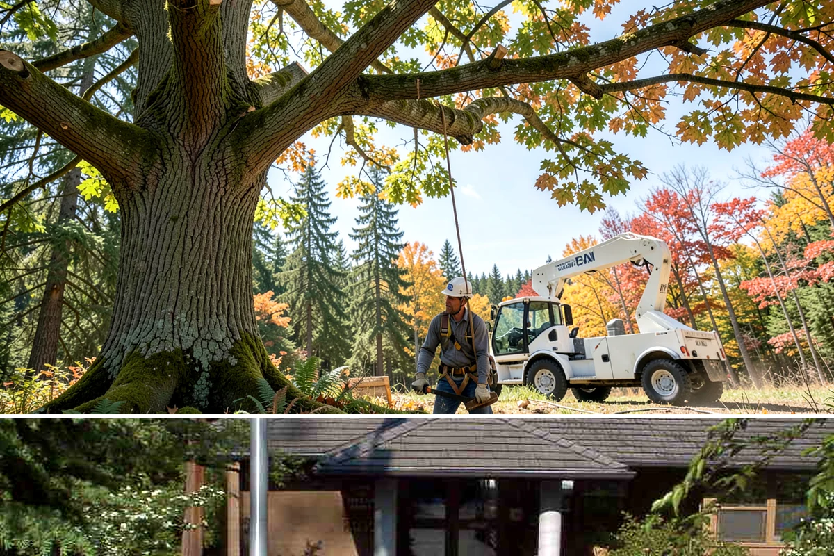 Multi-tree removal in Yarrow Point, King County, WA - This service is best performed year-round in the Puget Sound climate provided that ground conditions allow equipment mobility...