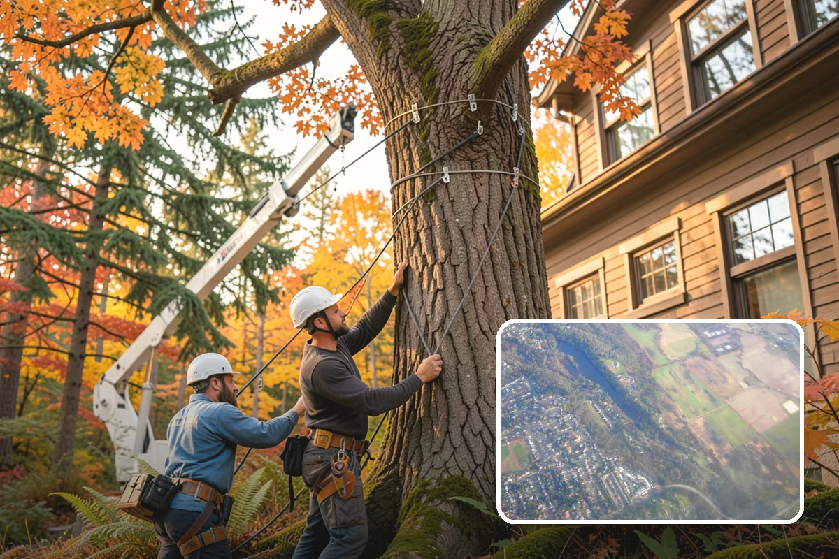 Municipal tree maintenance in Algona, King County, WA - Keeps trees across a property safe and presentable