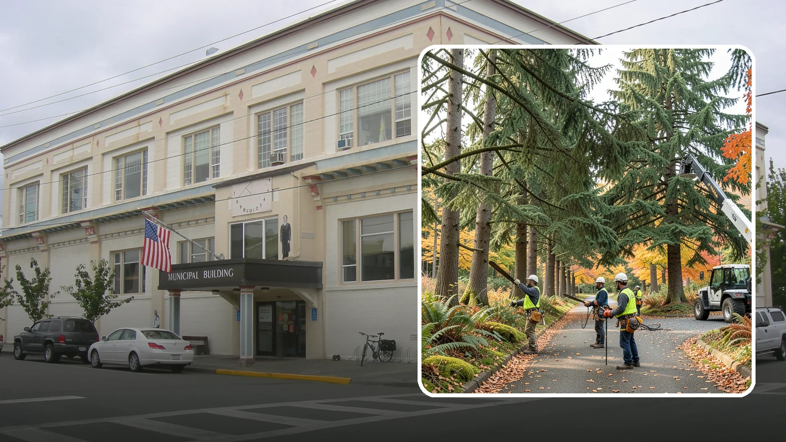 Municipal tree maintenance in Anacortes, Skagit County, WA - Tree maintenance for public and municipal spaces.