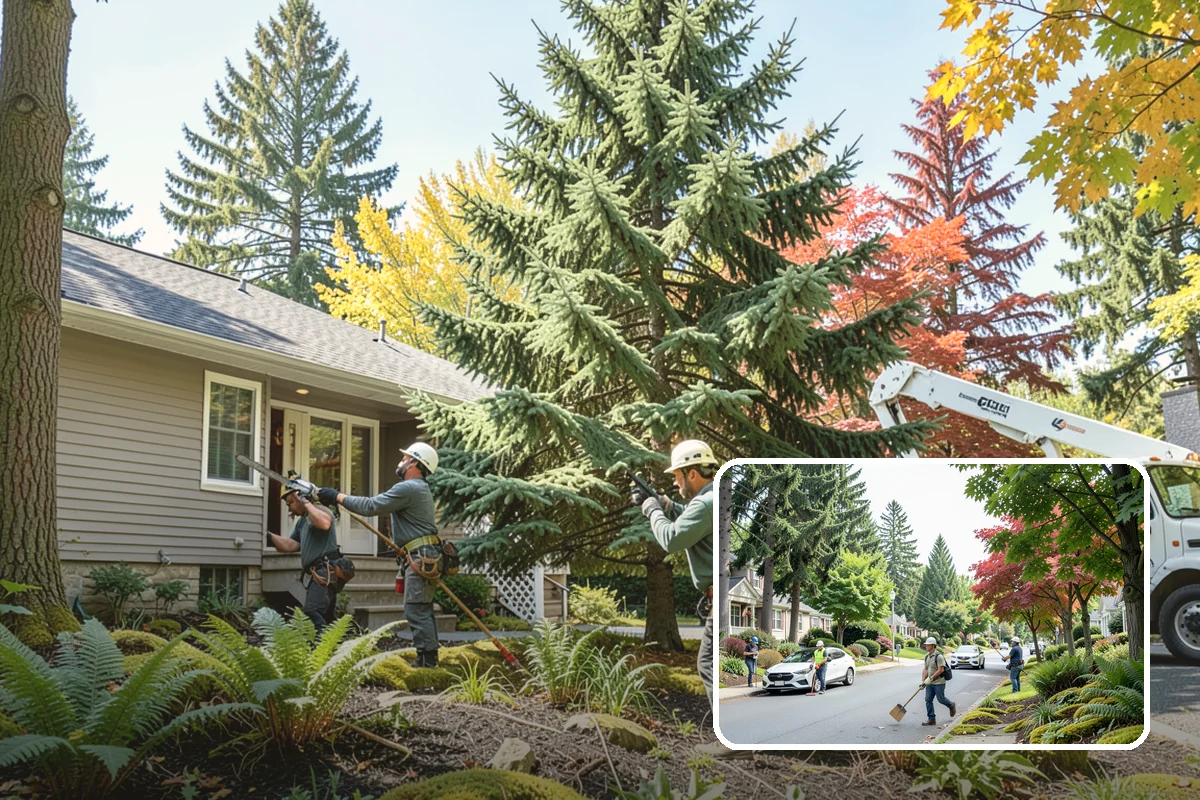 Municipal tree maintenance in Beaux Arts Village, King County, WA - Keeps trees across a property safe and presentable