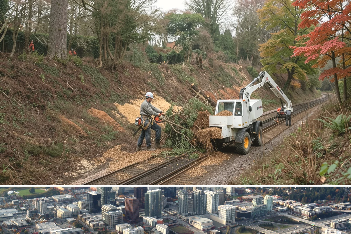 Municipal tree maintenance in Bellevue, King County, WA - Work follows a recurring schedule aligned with recognized arboricultural standards to manage trees throughout all seasons in...