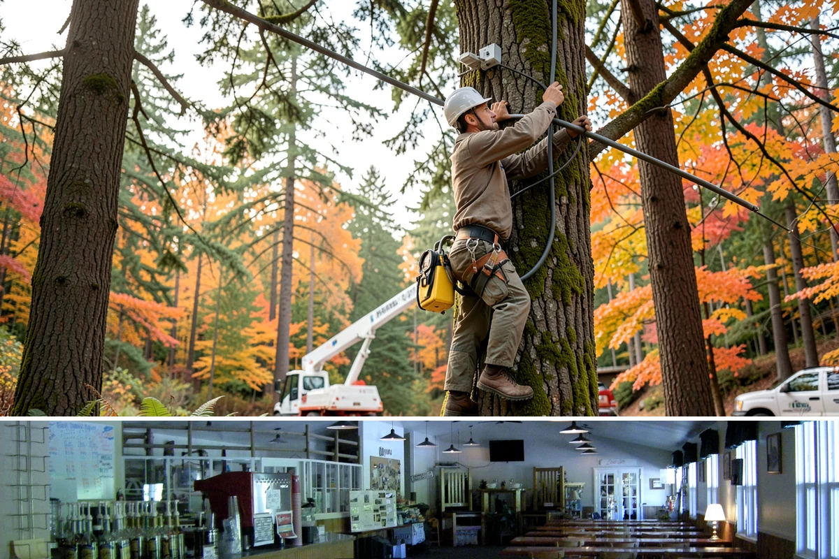 Municipal tree maintenance in Black Diamond, King County, WA - Work follows a recurring schedule aligned with recognized arboricultural standards to manage trees throughout all seasons in...