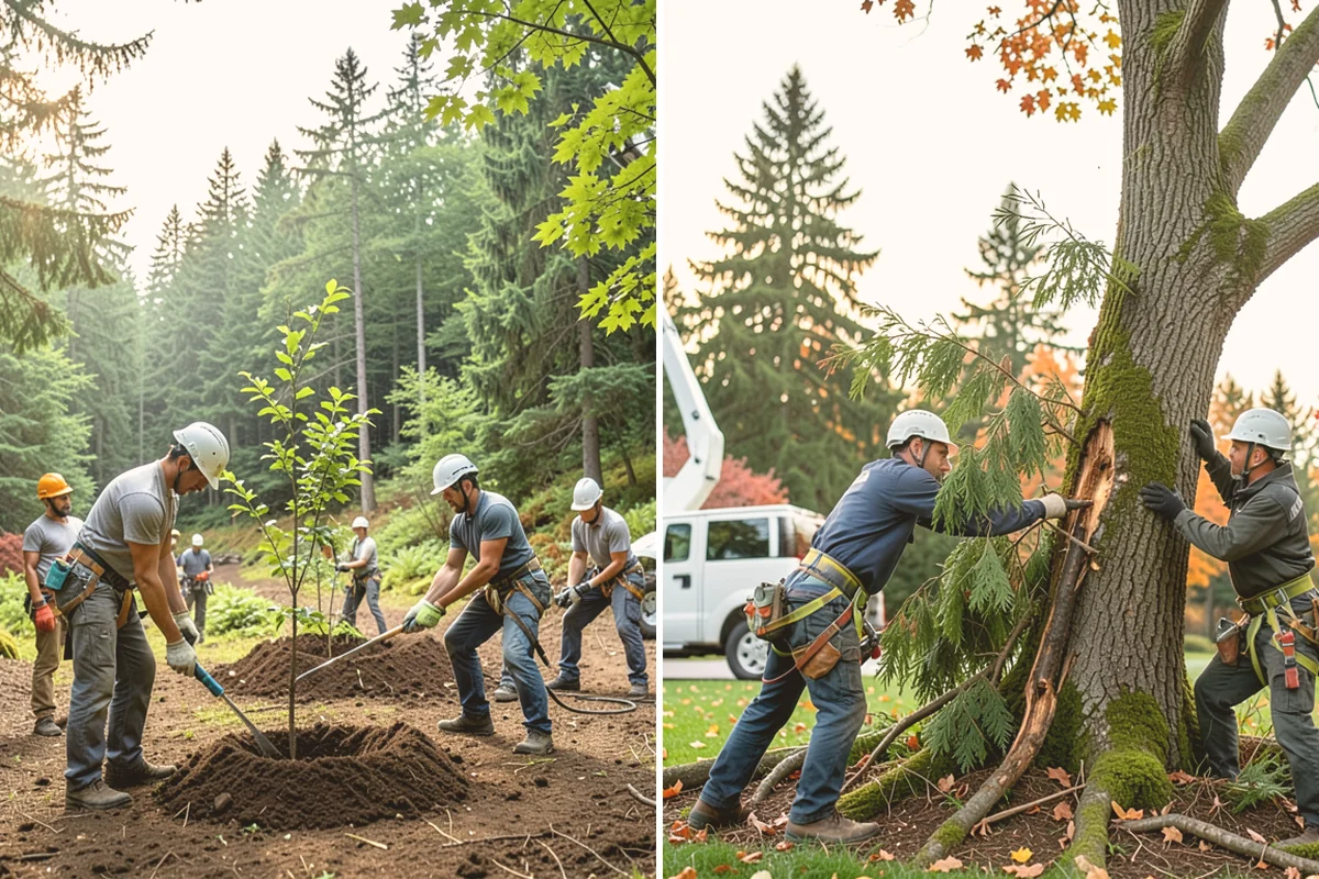 Municipal tree maintenance in Bothell, King County, WA - Inventory and assess the property's trees