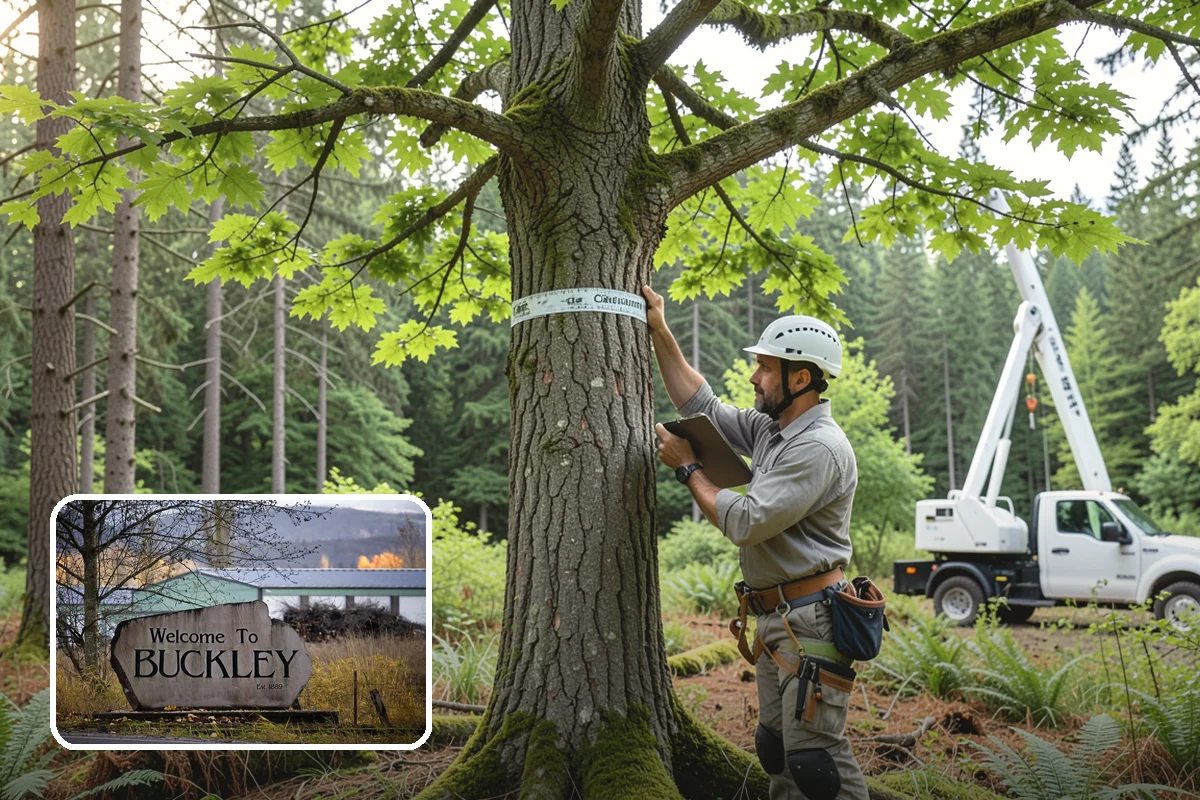 Municipal tree maintenance in Buckley, Pierce County, WA - Keeps trees across a property safe and presentable