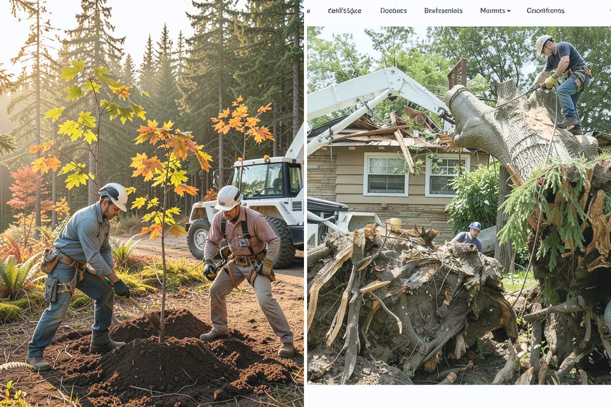 Municipal tree maintenance in Buckley, Pierce County, WA - Inventory and assess the property's trees