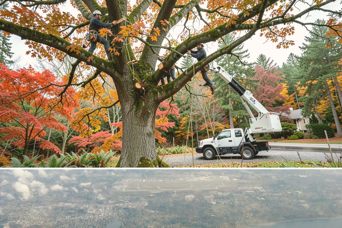 Municipal tree maintenance in Burien, King County, WA - Work follows a recurring schedule aligned with recognized arboricultural standards to manage trees throughout all seasons in...
