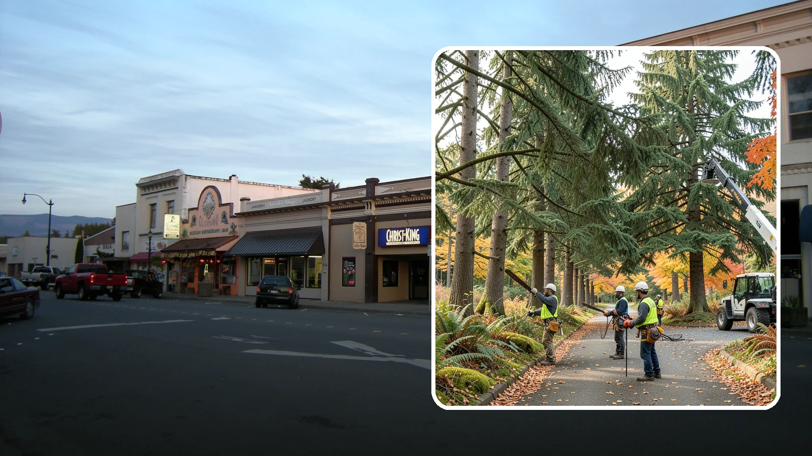 Municipal tree maintenance in Burlington, Skagit County, WA - Tree maintenance for public and municipal spaces.