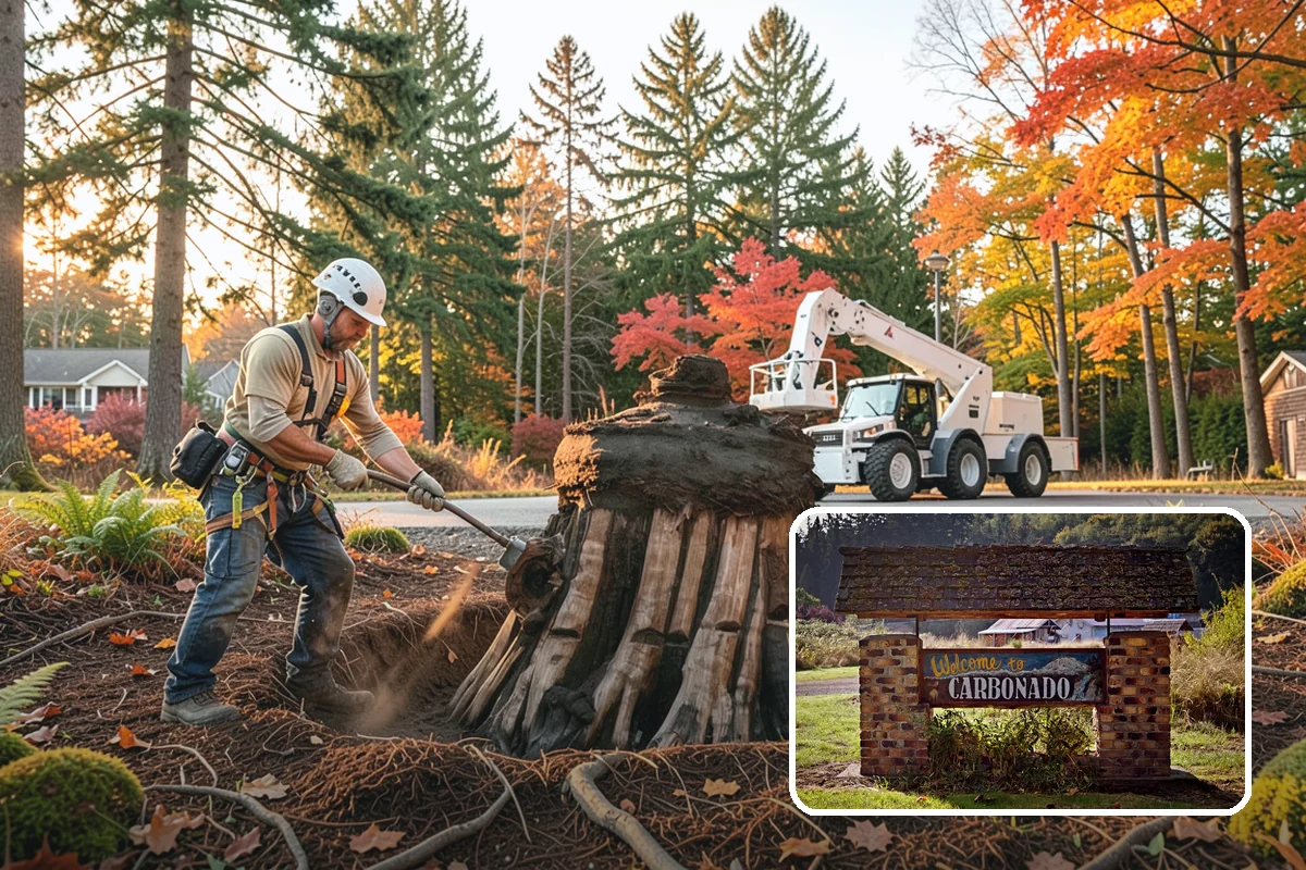 Municipal tree maintenance in Carbonado, Pierce County, WA - Keeps trees across a property safe and presentable