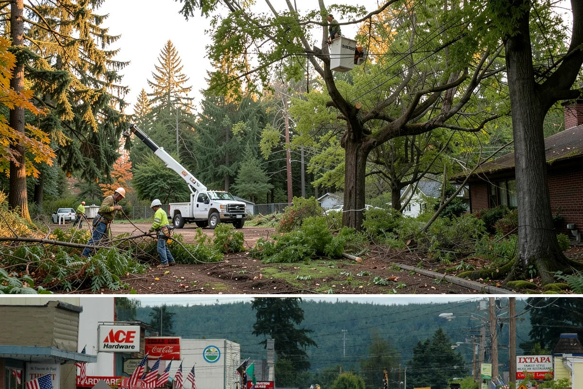 Municipal tree maintenance in Carnation, King County, WA - Work follows a recurring schedule aligned with recognized arboricultural standards to manage trees throughout all seasons in...