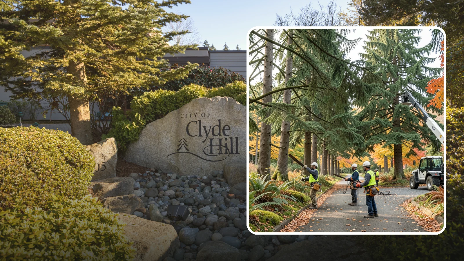 Municipal tree maintenance in Clyde Hill, King County, WA - Tree maintenance for public and municipal spaces.