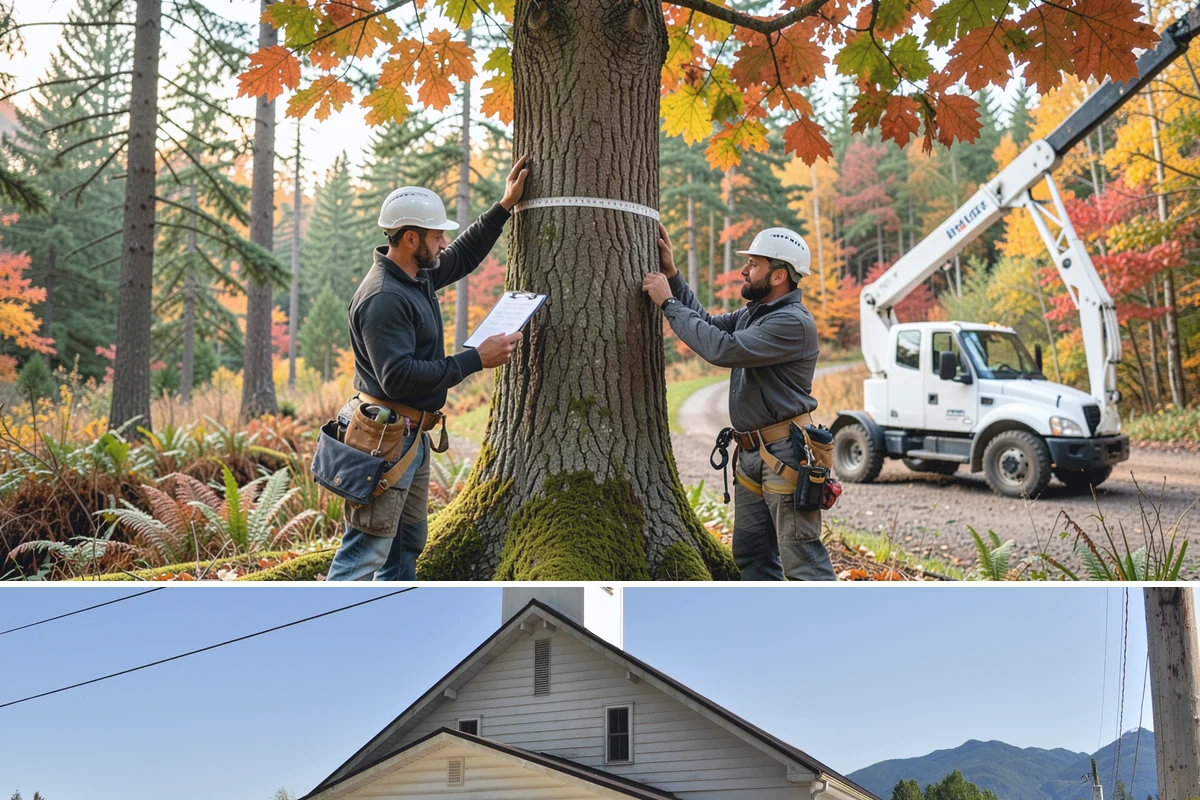 Municipal tree maintenance in Concrete, Skagit County, WA - Work follows a recurring schedule aligned with recognized arboricultural standards to manage trees throughout all seasons in...
