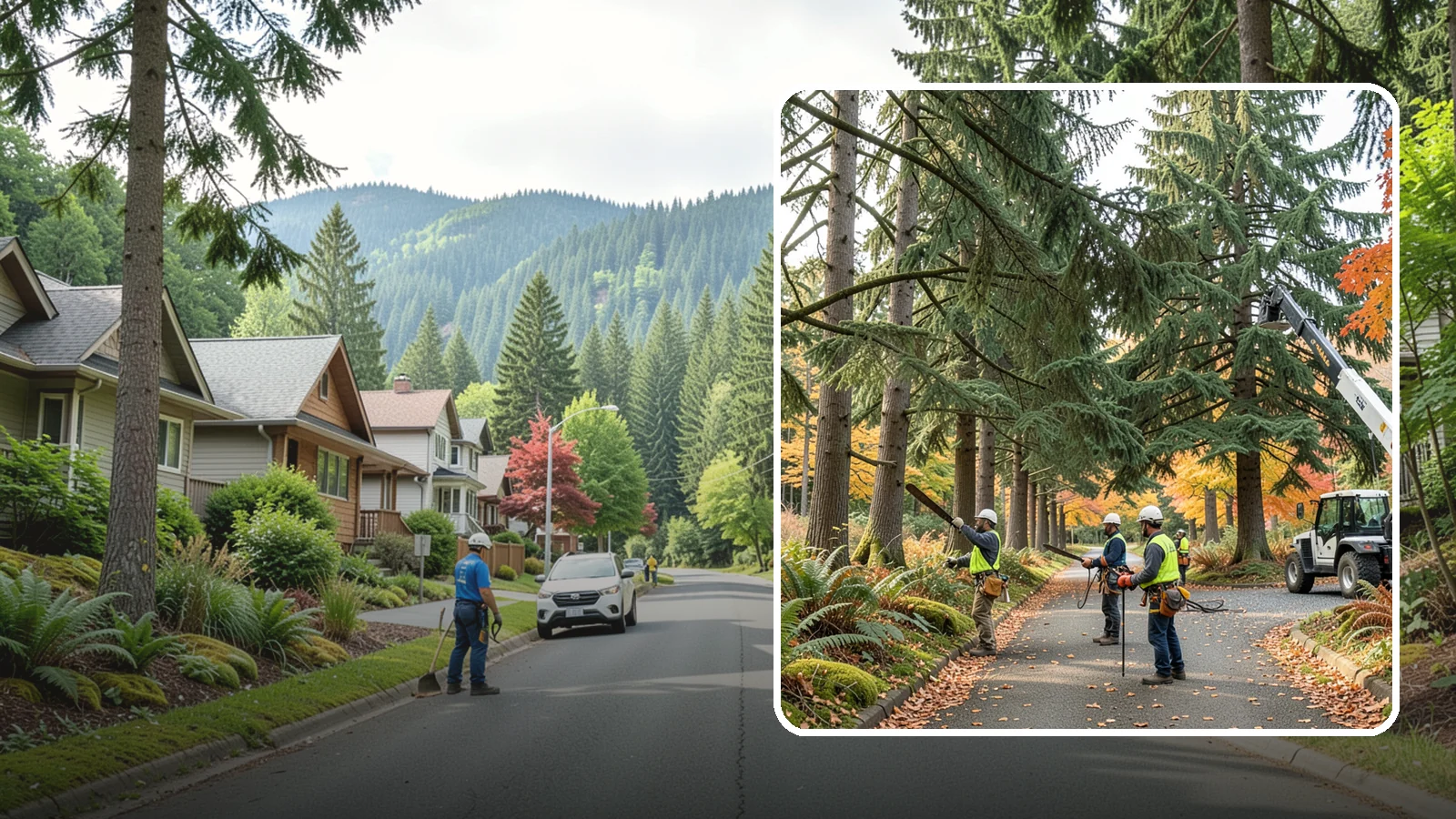 Municipal tree maintenance in Darrington, Snohomish County, WA - Tree maintenance for public and municipal spaces.