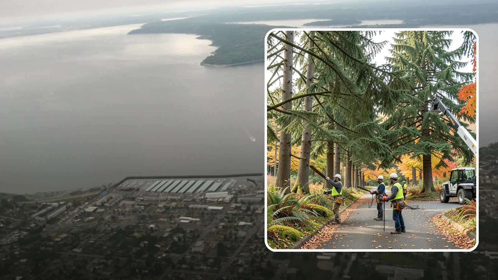 Municipal tree maintenance in Des Moines, King County, WA - Tree maintenance for public and municipal spaces.
