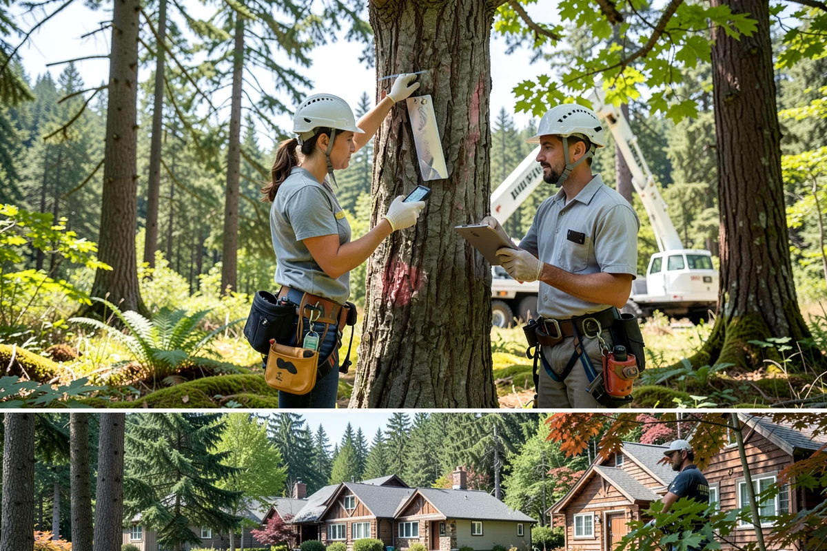 Municipal tree maintenance in Edgewood, Pierce County, WA - Work follows a recurring schedule aligned with recognized arboricultural standards to manage trees throughout all seasons in...