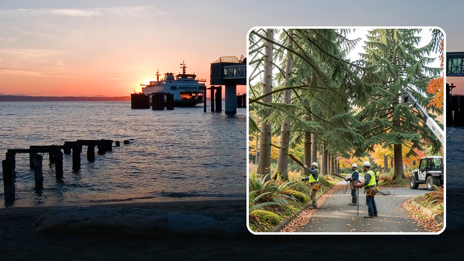 Municipal tree maintenance in Edmonds, Snohomish County, WA - Tree maintenance for public and municipal spaces.