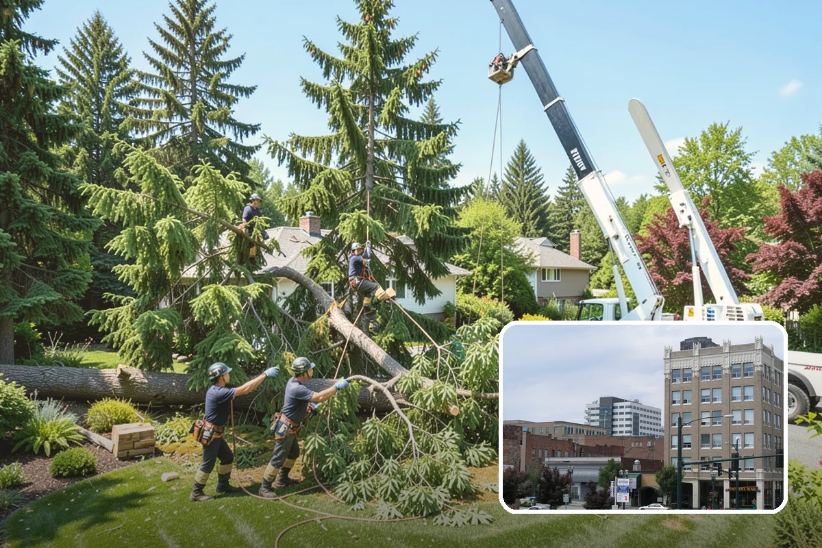 Municipal tree maintenance in Everett, Snohomish County, WA - Keeps trees across a property safe and presentable