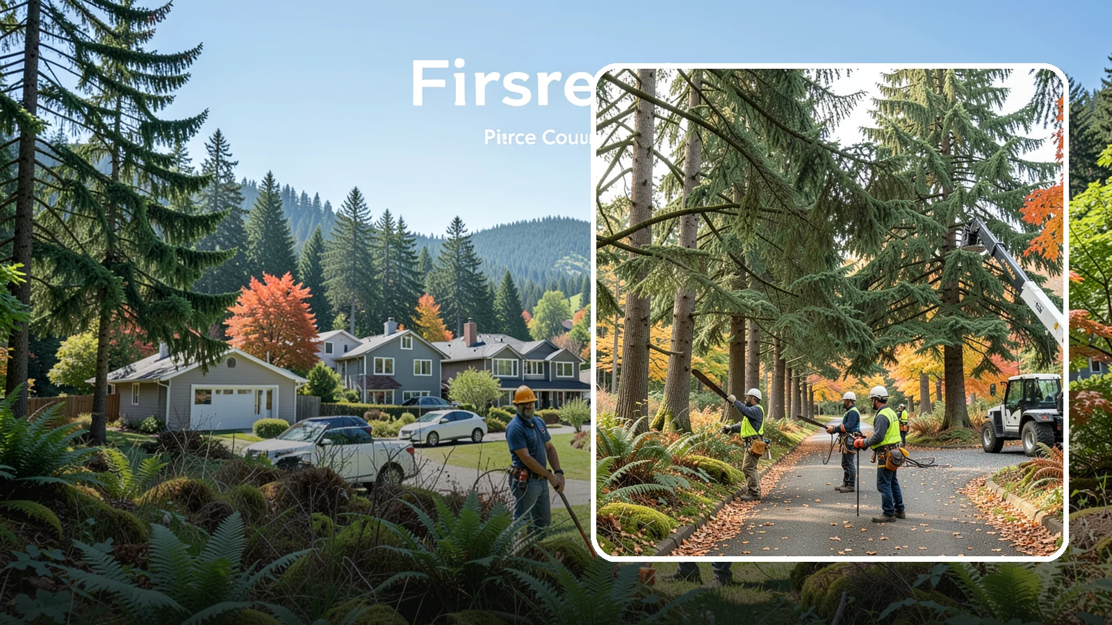 Municipal tree maintenance in Fircrest, Pierce County, WA - Tree maintenance for public and municipal spaces.