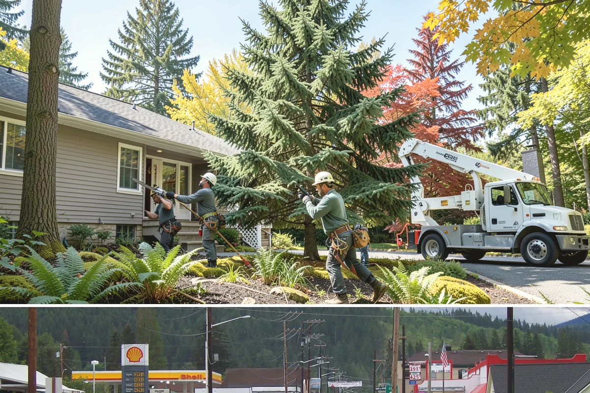 Municipal tree maintenance in Granite Falls, Snohomish County, WA - Work follows a recurring schedule aligned with recognized arboricultural standards to manage trees throughout all seasons in...