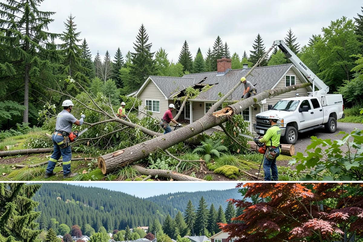 Municipal tree maintenance in Index, Snohomish County, WA - Work follows a recurring schedule aligned with recognized arboricultural standards to manage trees throughout all seasons in...