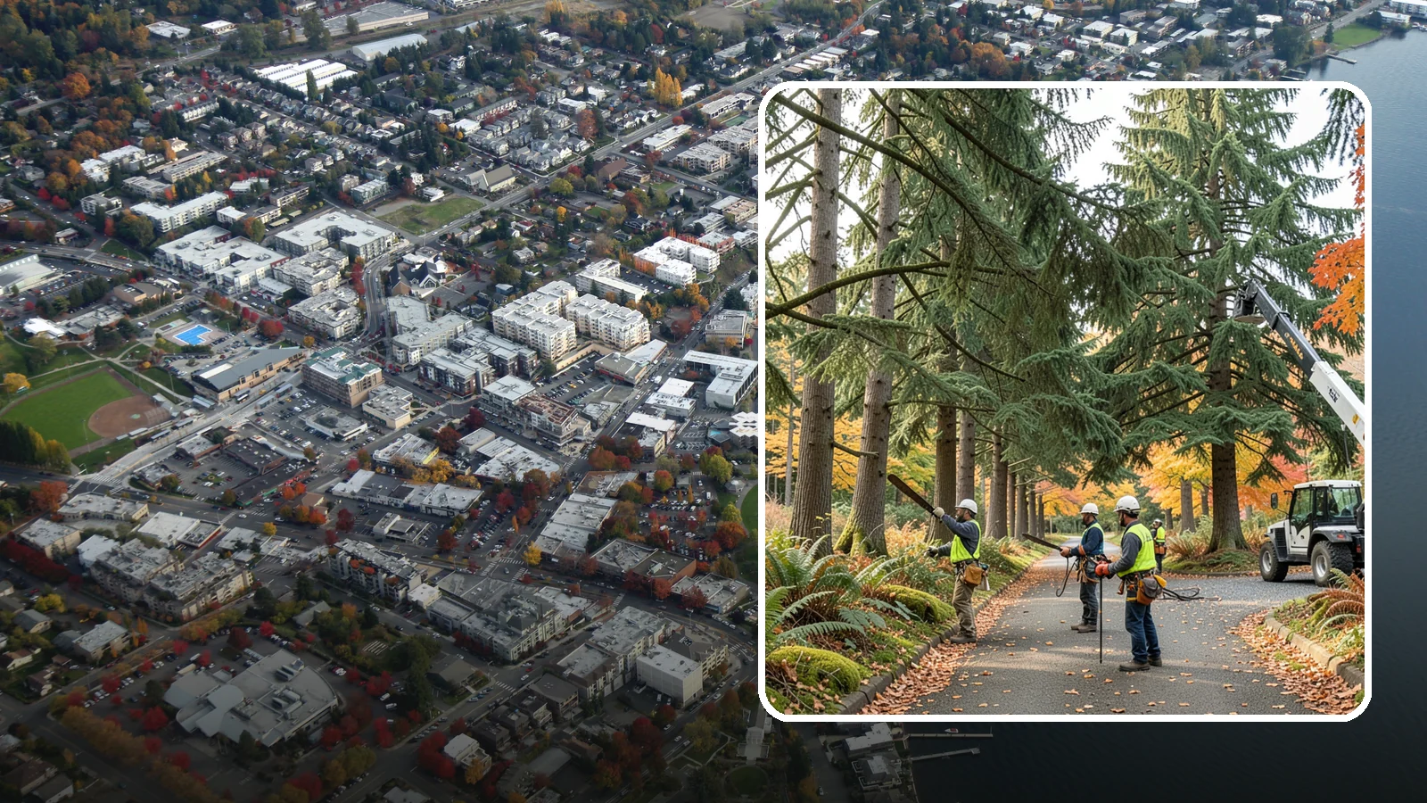 Municipal tree maintenance in Kirkland, King County, WA - Tree maintenance for public and municipal spaces.