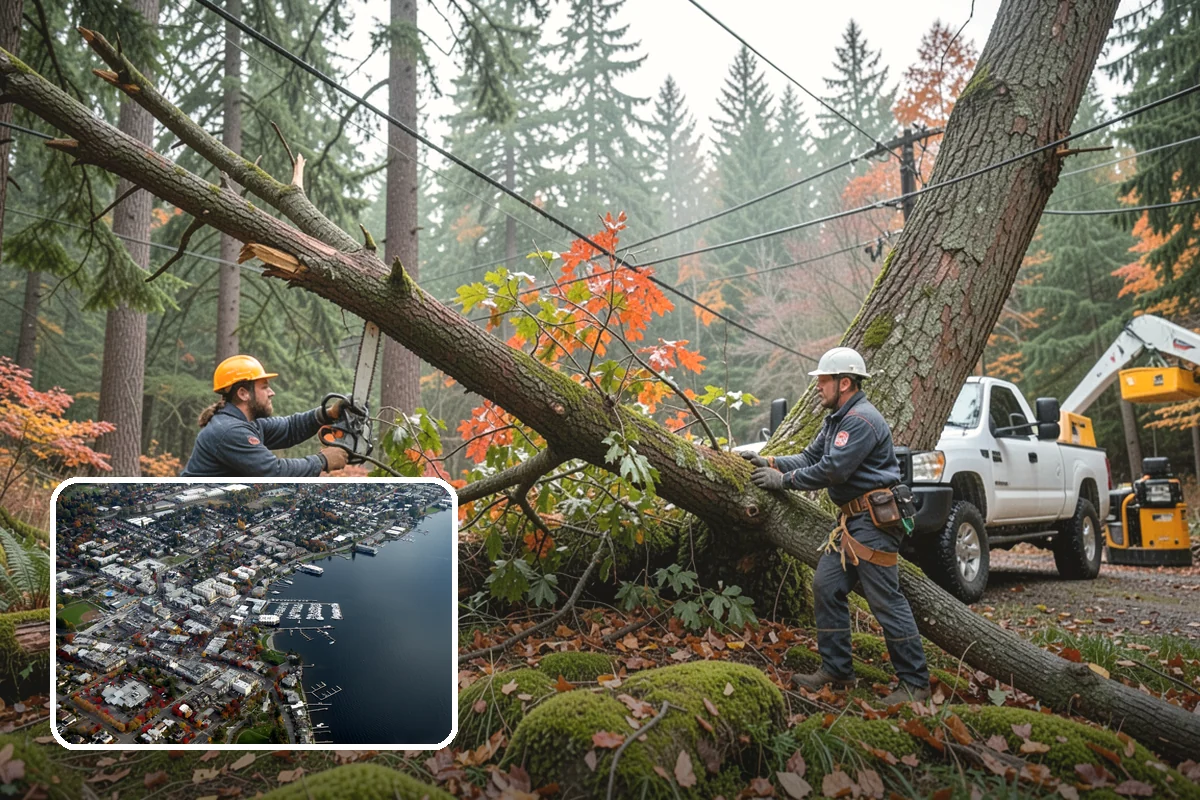 Municipal tree maintenance in Kirkland, King County, WA - Keeps trees across a property safe and presentable