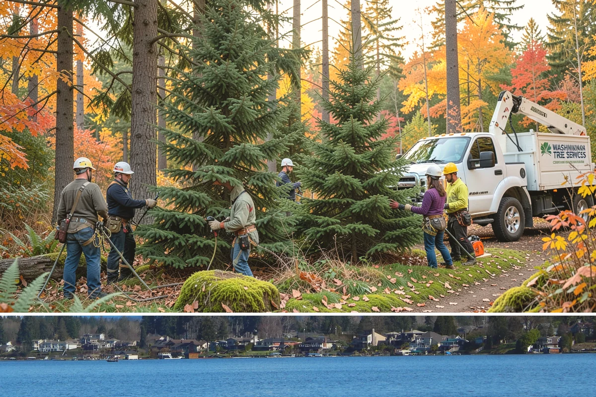 Municipal tree maintenance in Lake Stevens, Snohomish County, WA - Work follows a recurring schedule aligned with recognized arboricultural standards to manage trees throughout all seasons in...