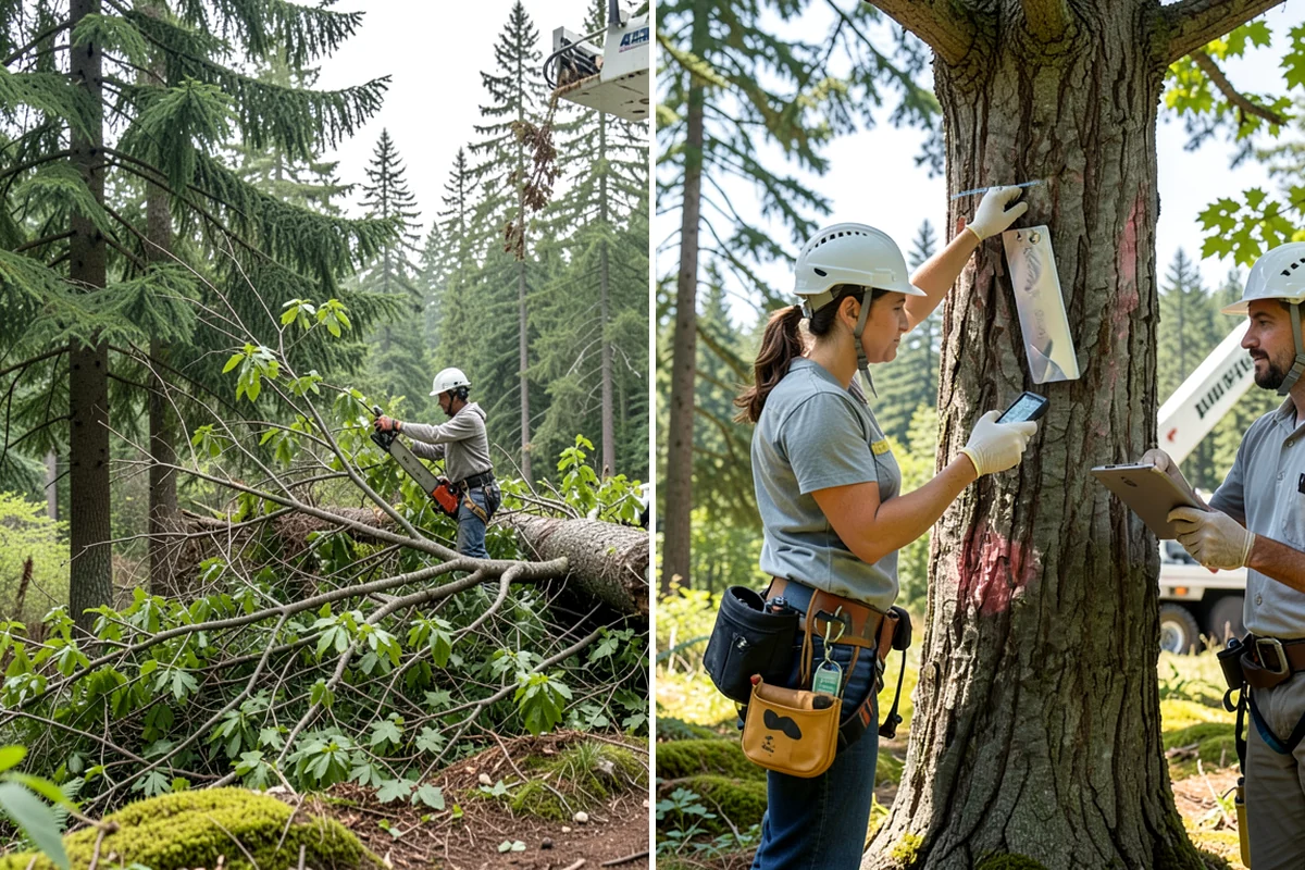 Municipal tree maintenance in Lakewood, Pierce County, WA - Inventory and assess the property's trees