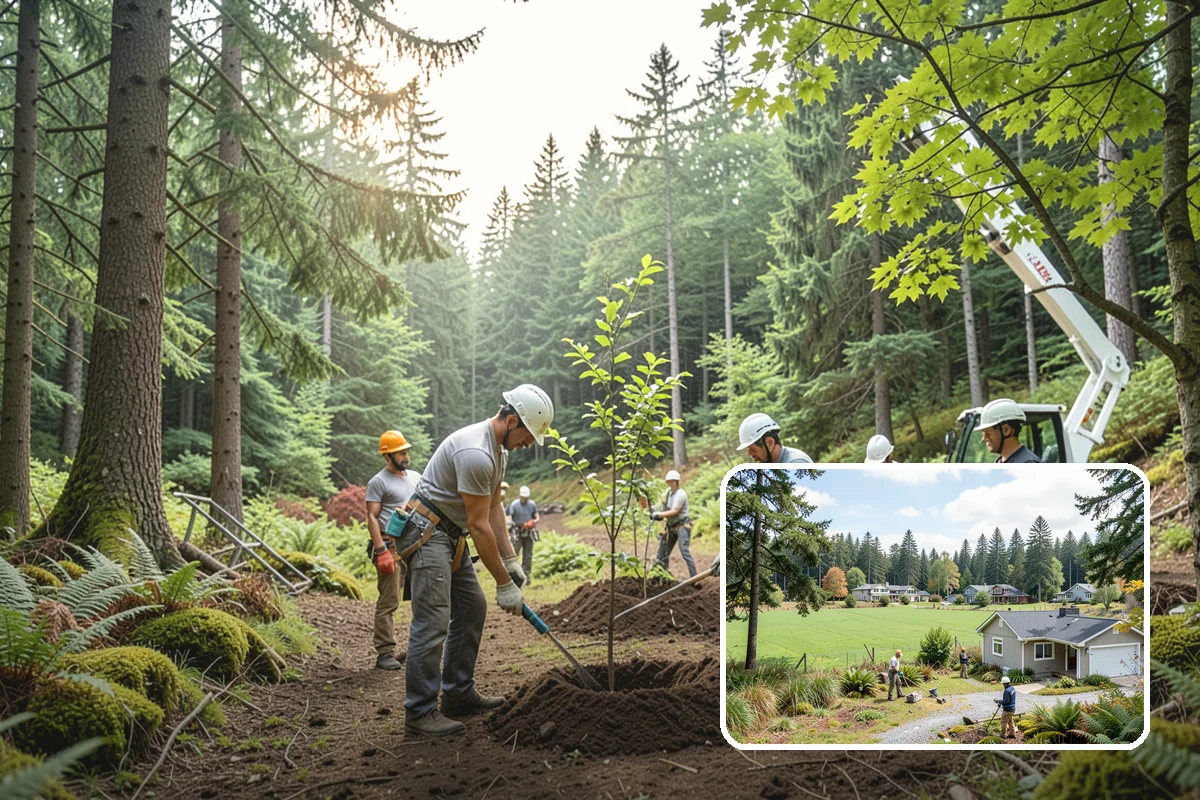 Municipal tree maintenance in Lyman, Skagit County, WA - Keeps trees across a property safe and presentable