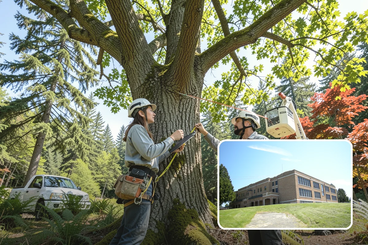 Municipal tree maintenance in Maple Valley, King County, WA - Keeps trees across a property safe and presentable