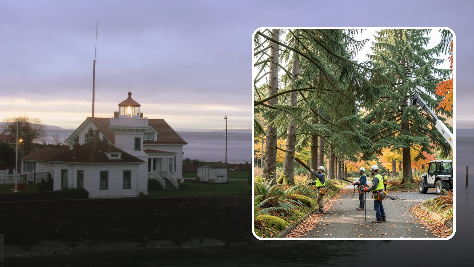 Municipal tree maintenance in Mukilteo, Snohomish County, WA - Tree maintenance for public and municipal spaces.