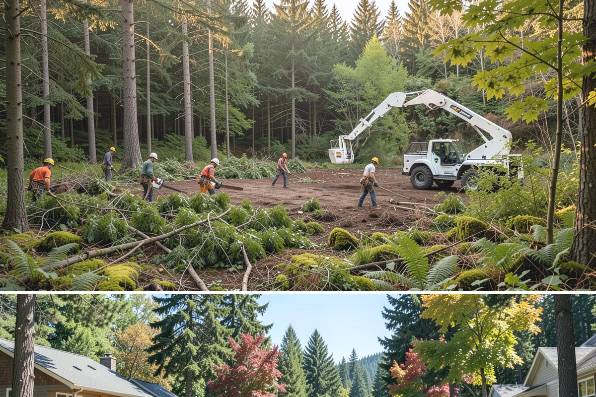 Municipal tree maintenance in Orting, Pierce County, WA - Work follows a recurring schedule aligned with recognized arboricultural standards to manage trees throughout all seasons in...